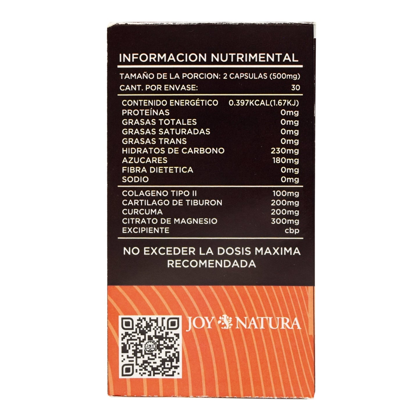 Citrato De Magnesio Hs 60 Cápsulas (JOY NATURA)