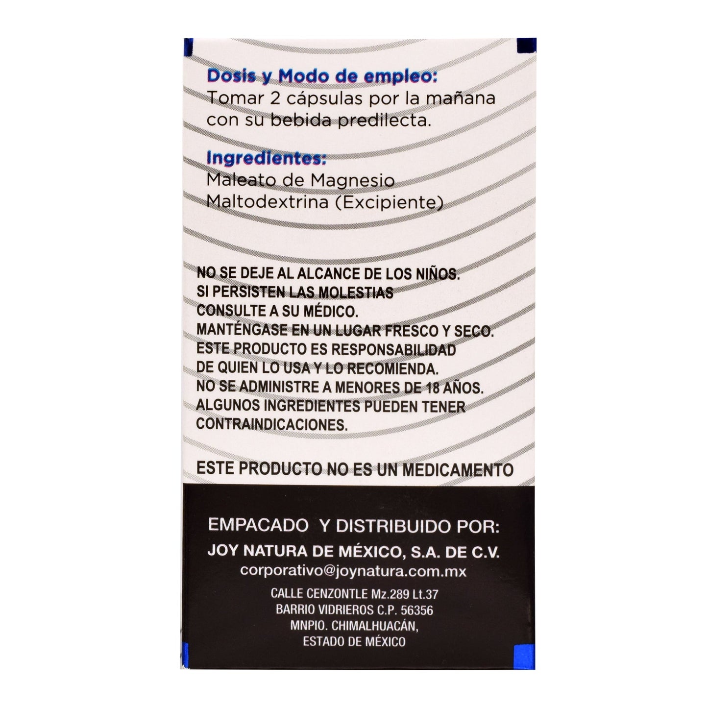 Malato Magnesio 30 Cápsulas (JOY NATURA)