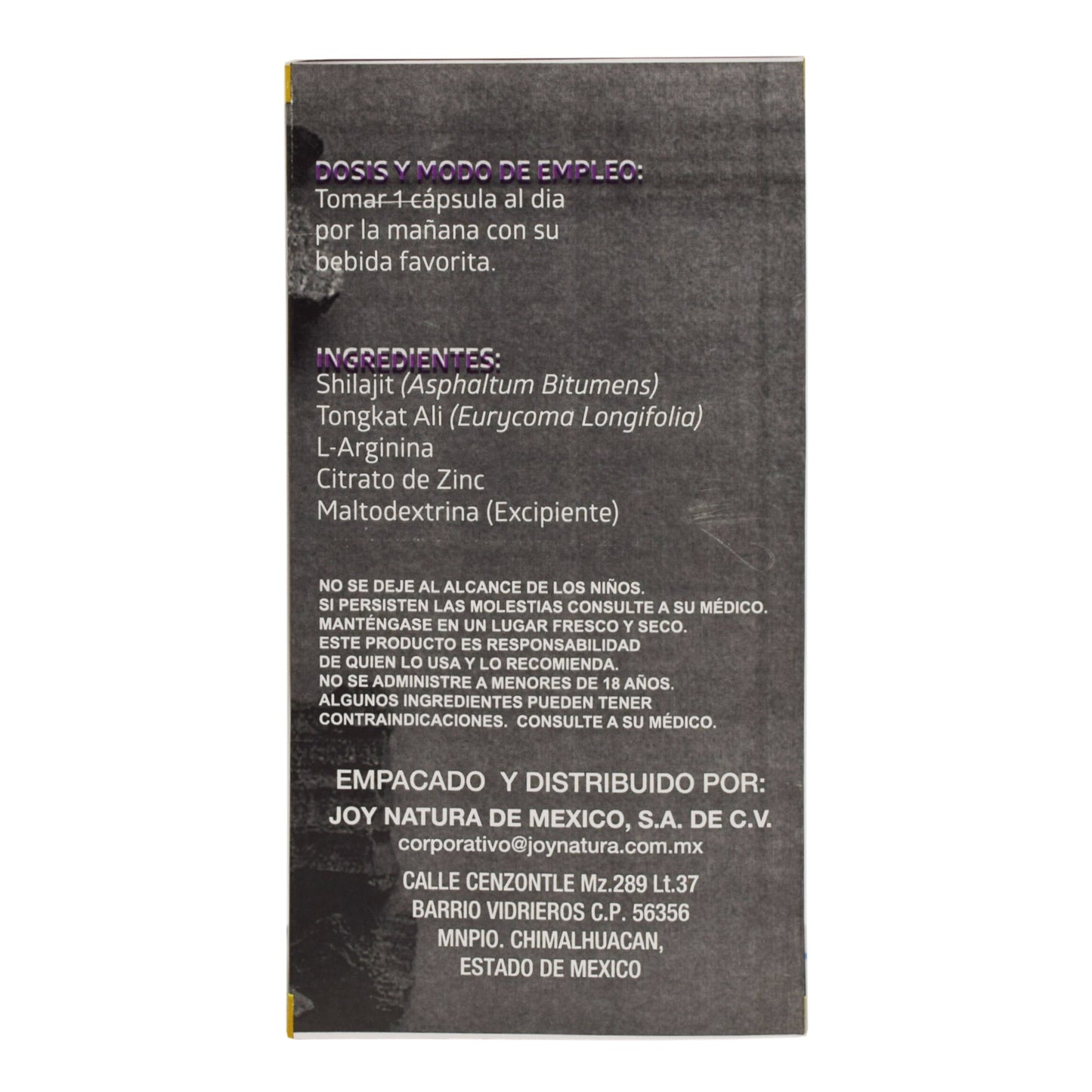 Shilajit Men 30 Cápsulas (JOY NATURA)