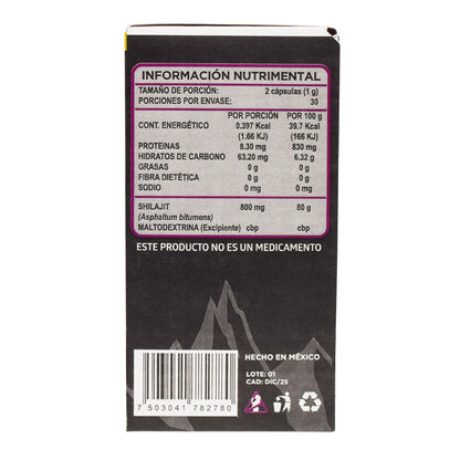 Shilajit 60 Cápsulas (JOY NATURA)