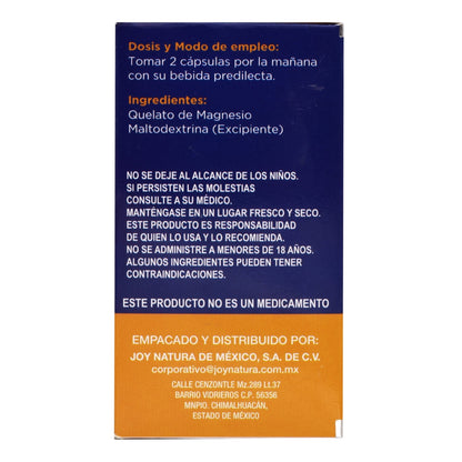 Quelato Magnesio 30 Cápsulas (JOY NATURA)