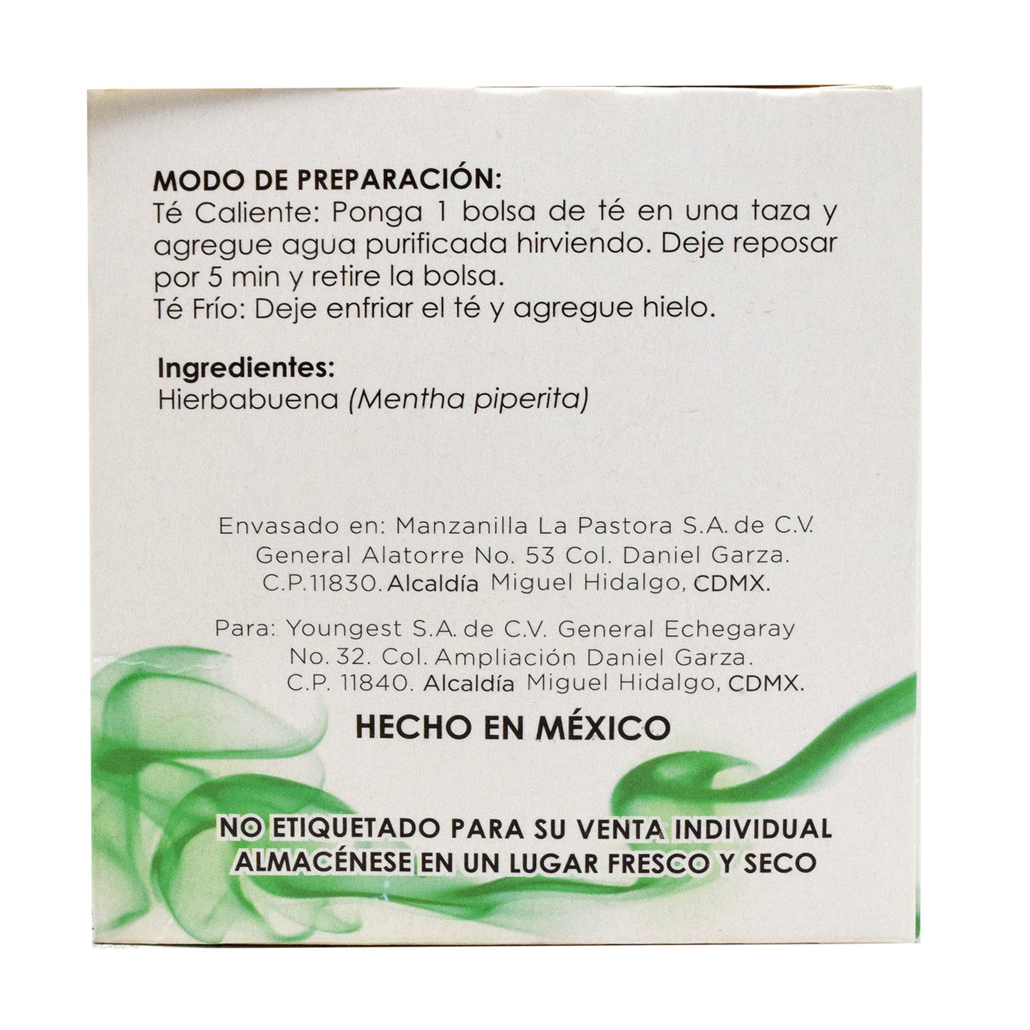 Te De Hierbabuena 25 Sob (LA PASTORA)