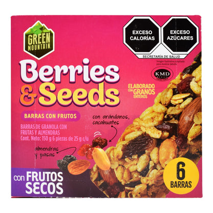 Barra De Granola Con Frutas 150 G (Paquete 6) (GREEN MOUNTAIN)