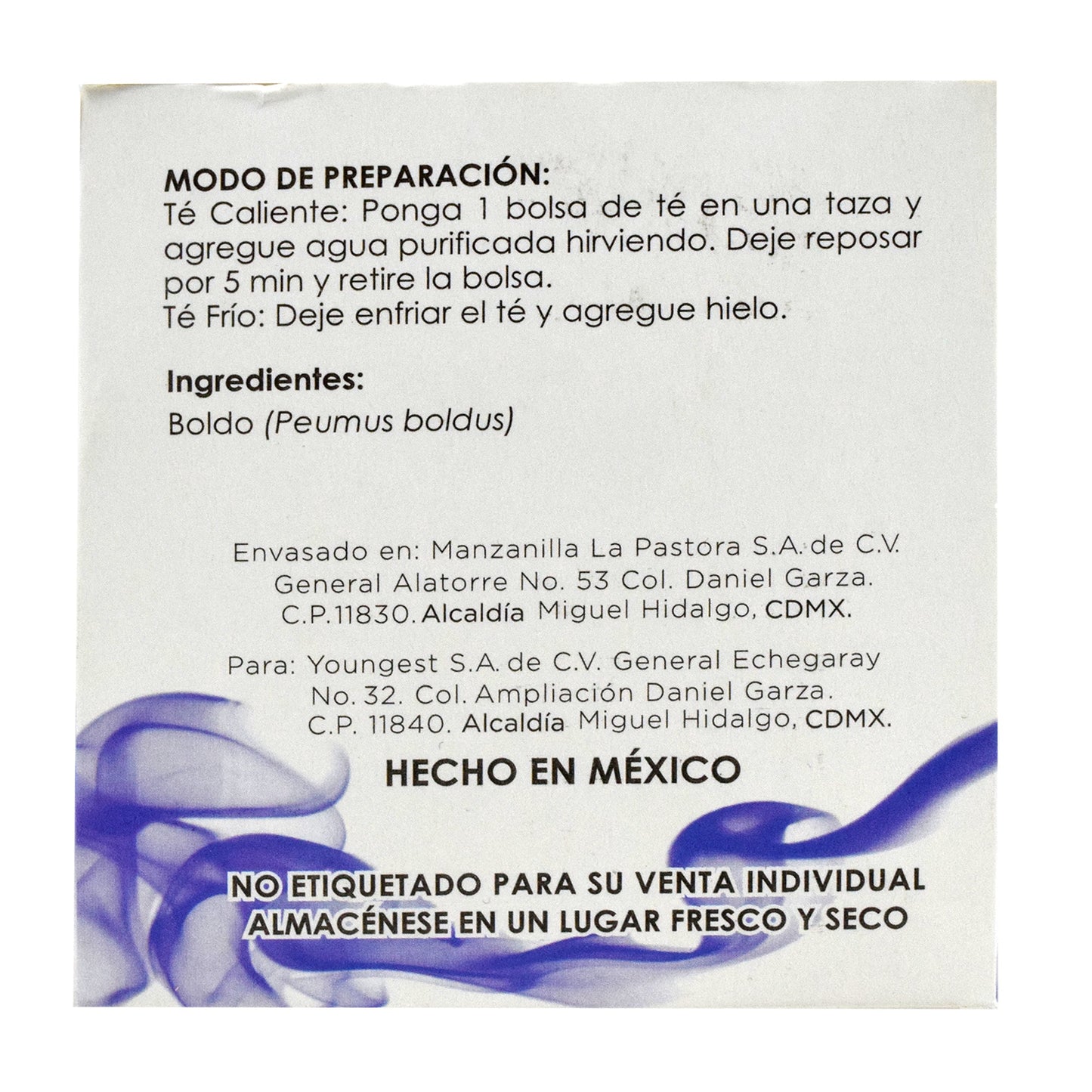 Te De Boldo 25 Sob (LA PASTORA)