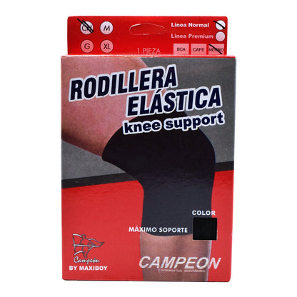 Rodillera Elastica Negra Ch (CAMPEON)