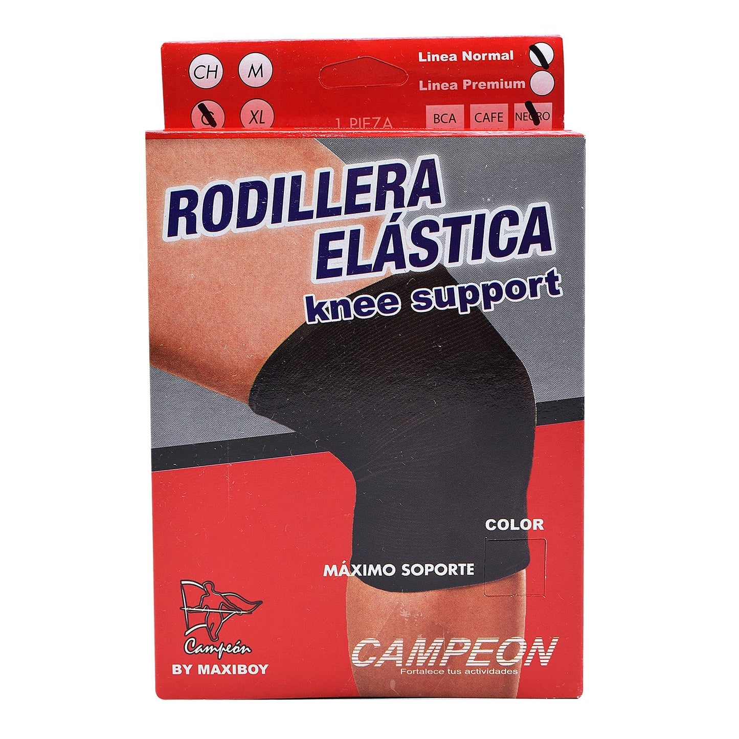 Rodillera Elastica Negra Gde (CAMPEON)