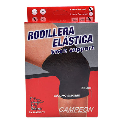 Rodillera Elastica Negra Gde (CAMPEON)