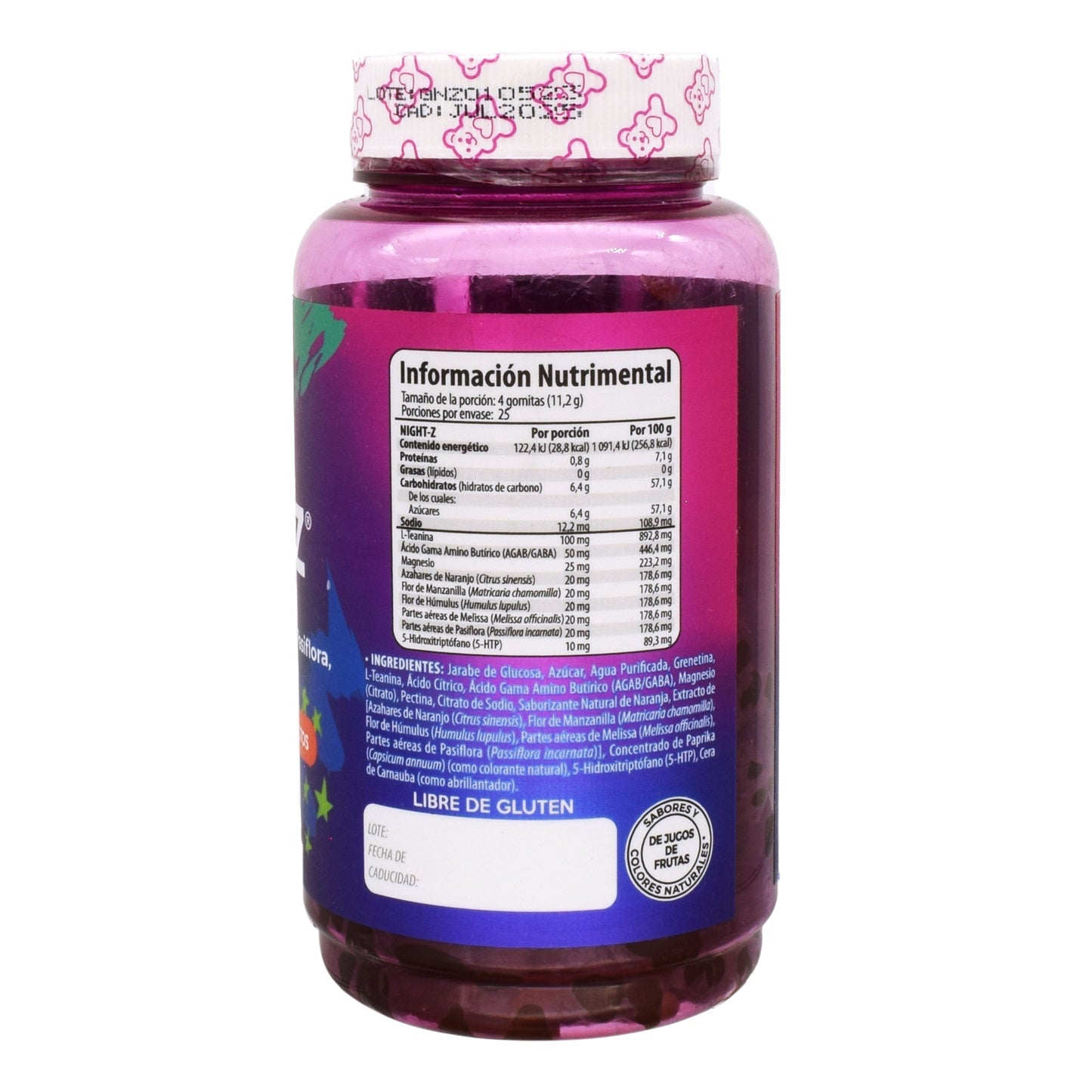 Gomitas Con Pasiflora Sab Naranja 280 G (BELABEAR)