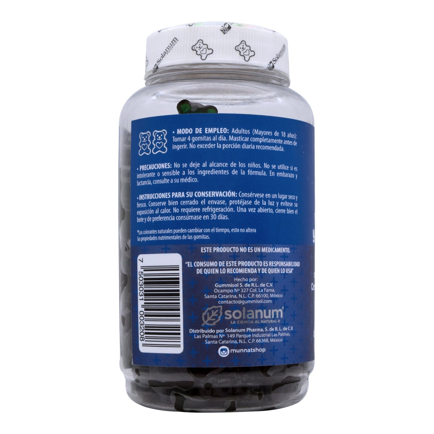 Gomitas Multi Para Hombre Sab Mora 280 G (BELABEAR)
