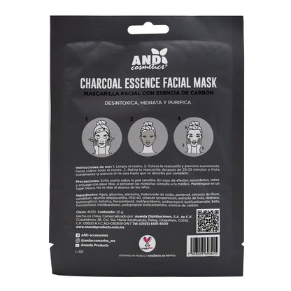 Mascarilla Facial De Carbon 25 G (Paquete 10) (AND)