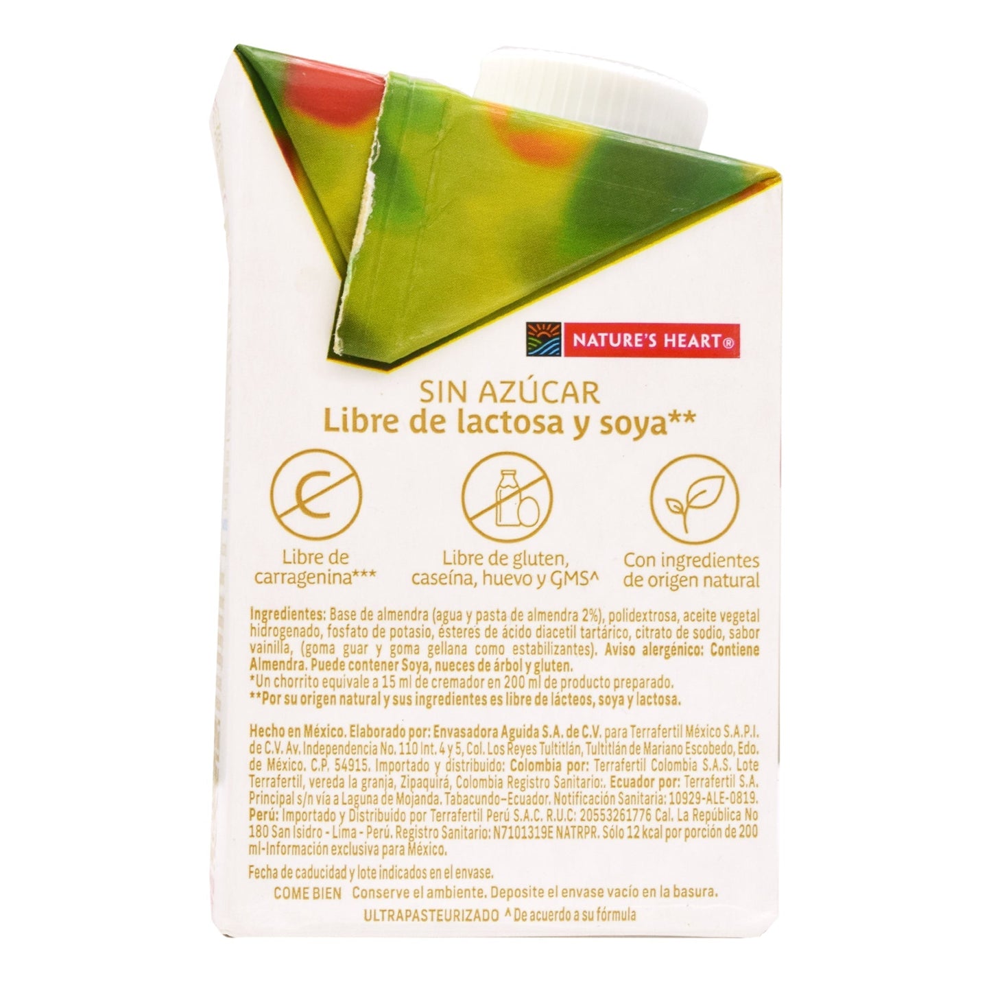 Crema Para Cafe Almendra Vainilla 500 Mililitros (NATURES HEART)