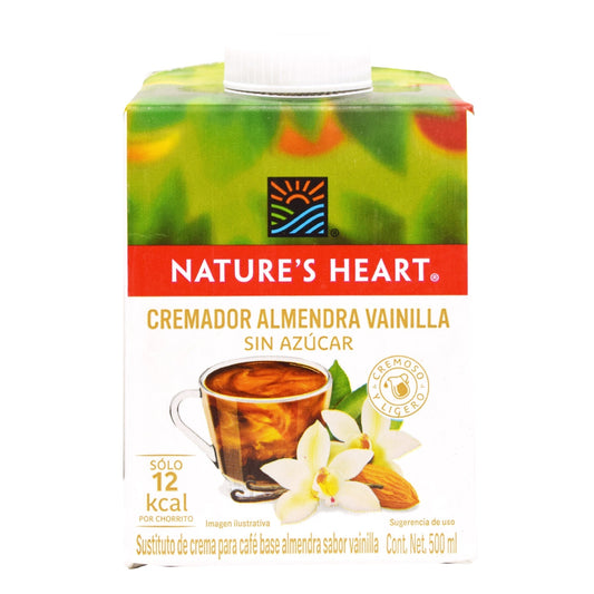 Crema Para Cafe Almendra Vainilla 500 Mililitros (NATURES HEART)