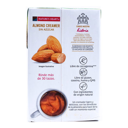 Crema Para Cafe Almendra 500 Mililitros (NATURES HEART)