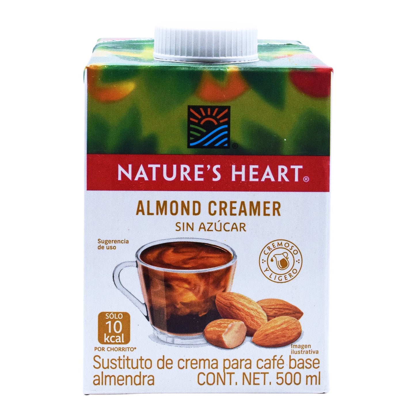 Crema Para Cafe Almendra 500 Mililitros (NATURES HEART)