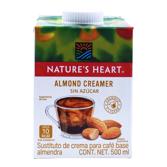 Crema Para Cafe Almendra 500 Mililitros (NATURES HEART)
