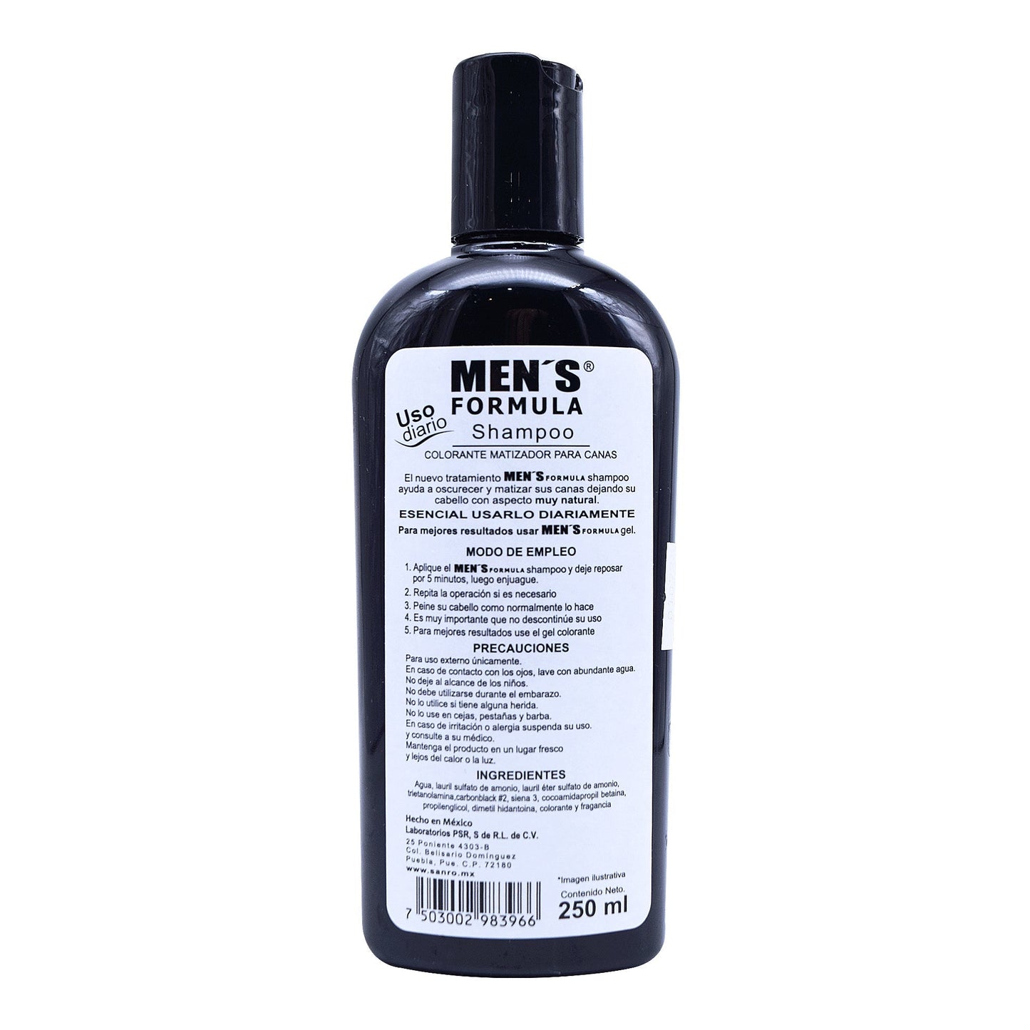 Shampoo Matizador De Canas For Men 250 Mililitros (SAN RO)