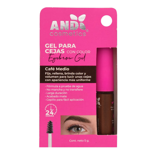 Gel Cejas Cafe Medio 5 G (AND)