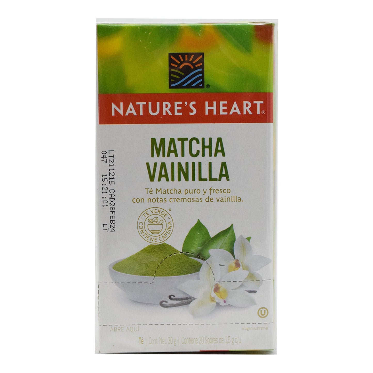 Te Matcha Vainilla 30 G 20 Sob (NATURES HEART)