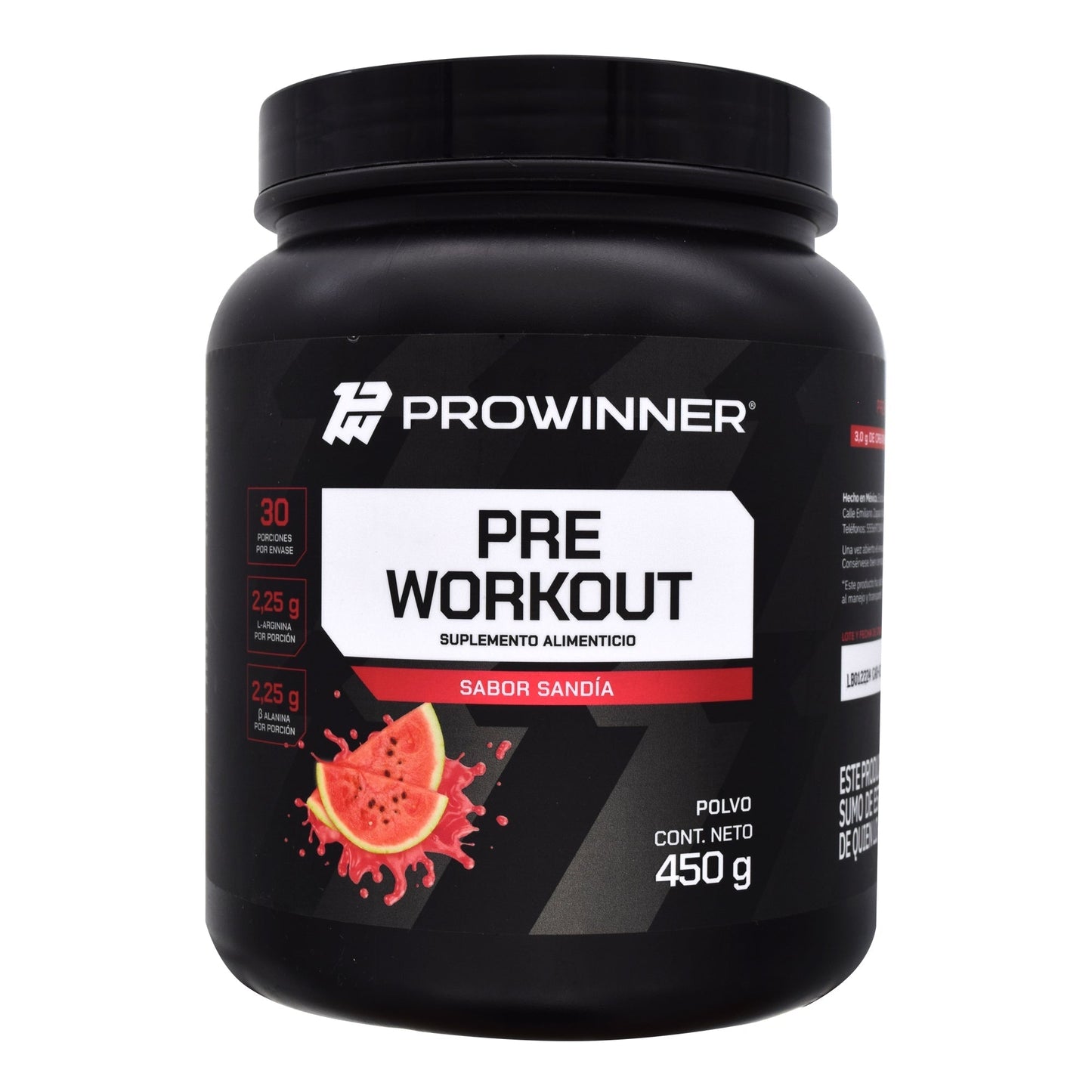 Pre Workout Sandia 450 G (PROWINNER)