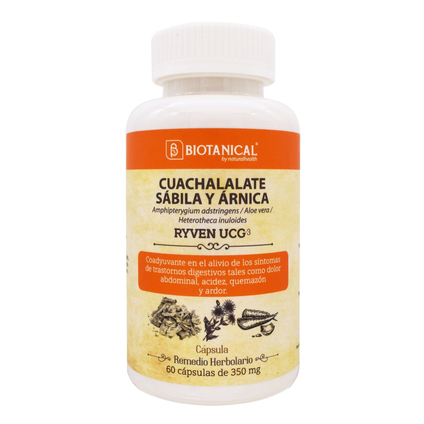 Cuachalalate Sabila Y Arnica 60 Cápsulas (BIOTANICAL)