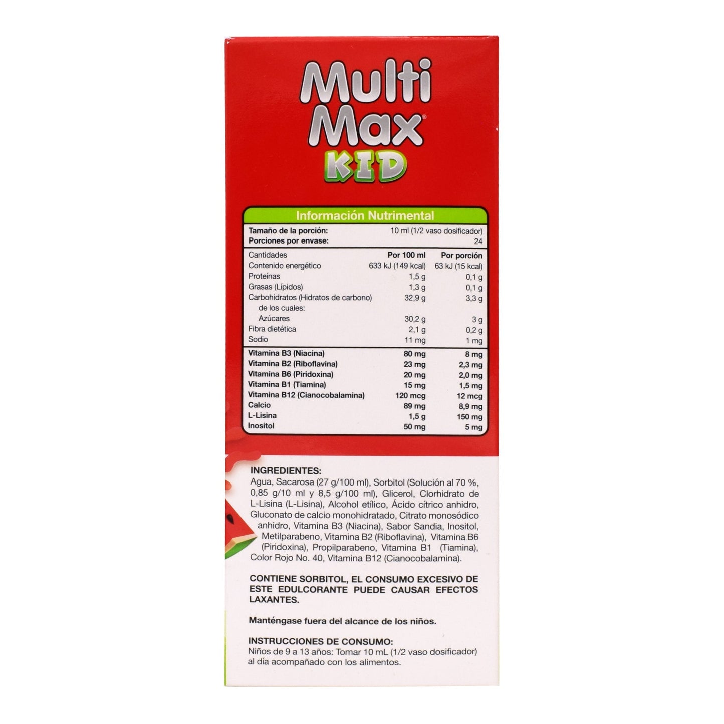 Jarabe Multimax Kid Sandia 240 Mililitros (CMD)