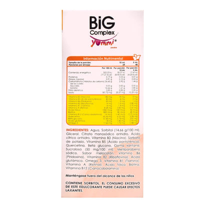 Jarabe Big Complex Yummi Melocoton 240 Mililitros (CMD)