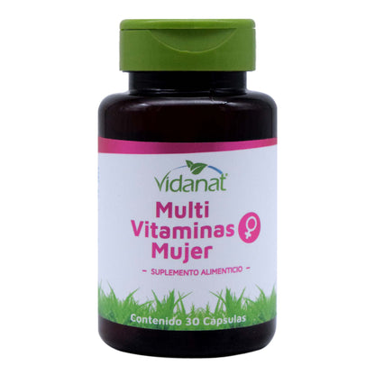 Multivitaminico Mujer 30 Cápsulas (VIDANAT VITAMINAS)