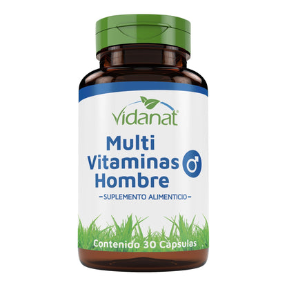 Multivitaminico Hombre 30 Cápsulas (VIDANAT VITAMINAS)
