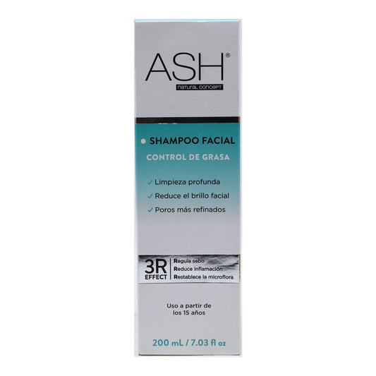 Shampoo Facial Control De Grasa 200 Mililitros (ASH)