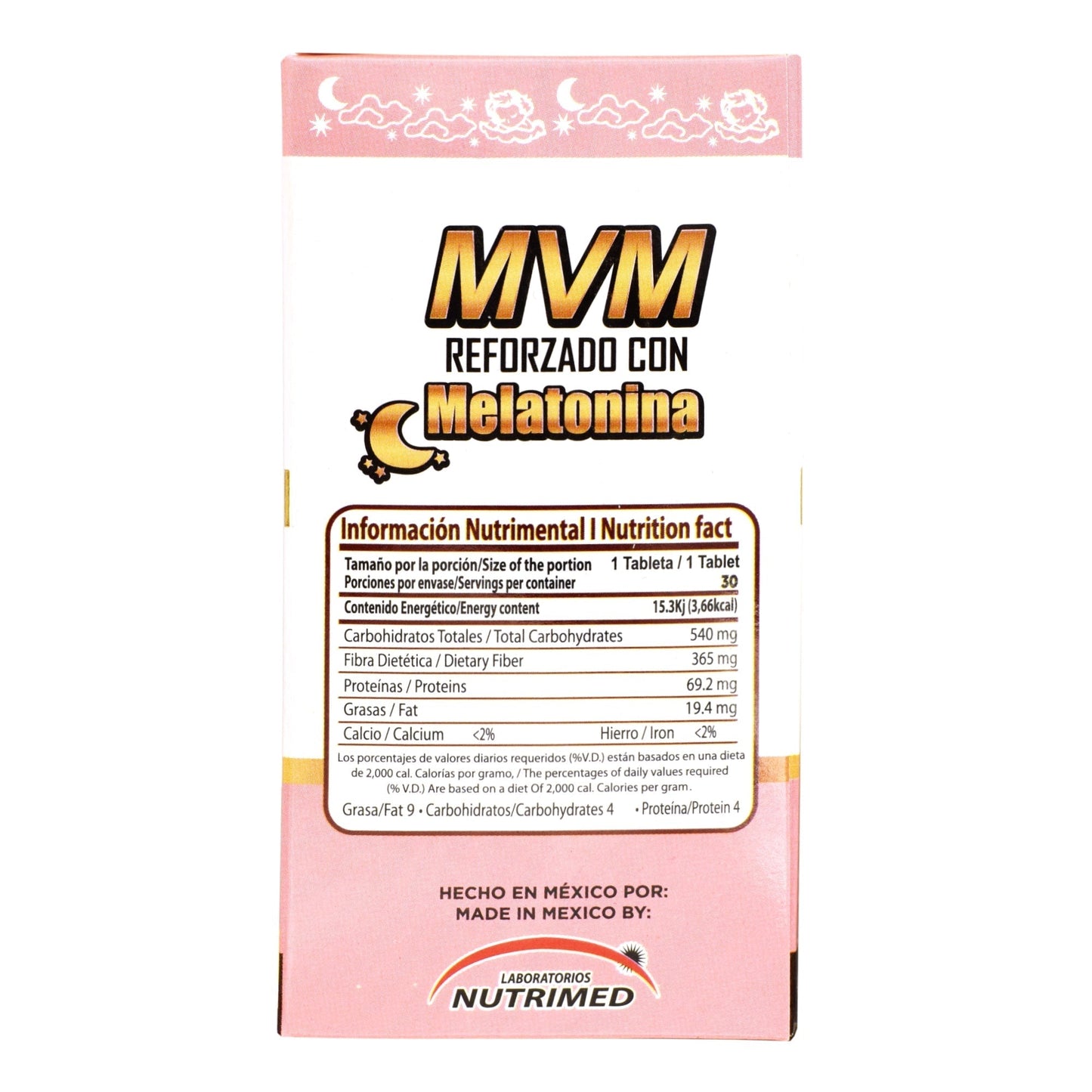 Mvm Melatonina 30 Tabletas (NUTRIMED)