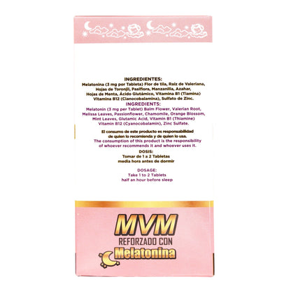 Mvm Melatonina 30 Tabletas (NUTRIMED)