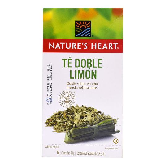 Te Doble Limon 20 Sob (NATURES HEART)