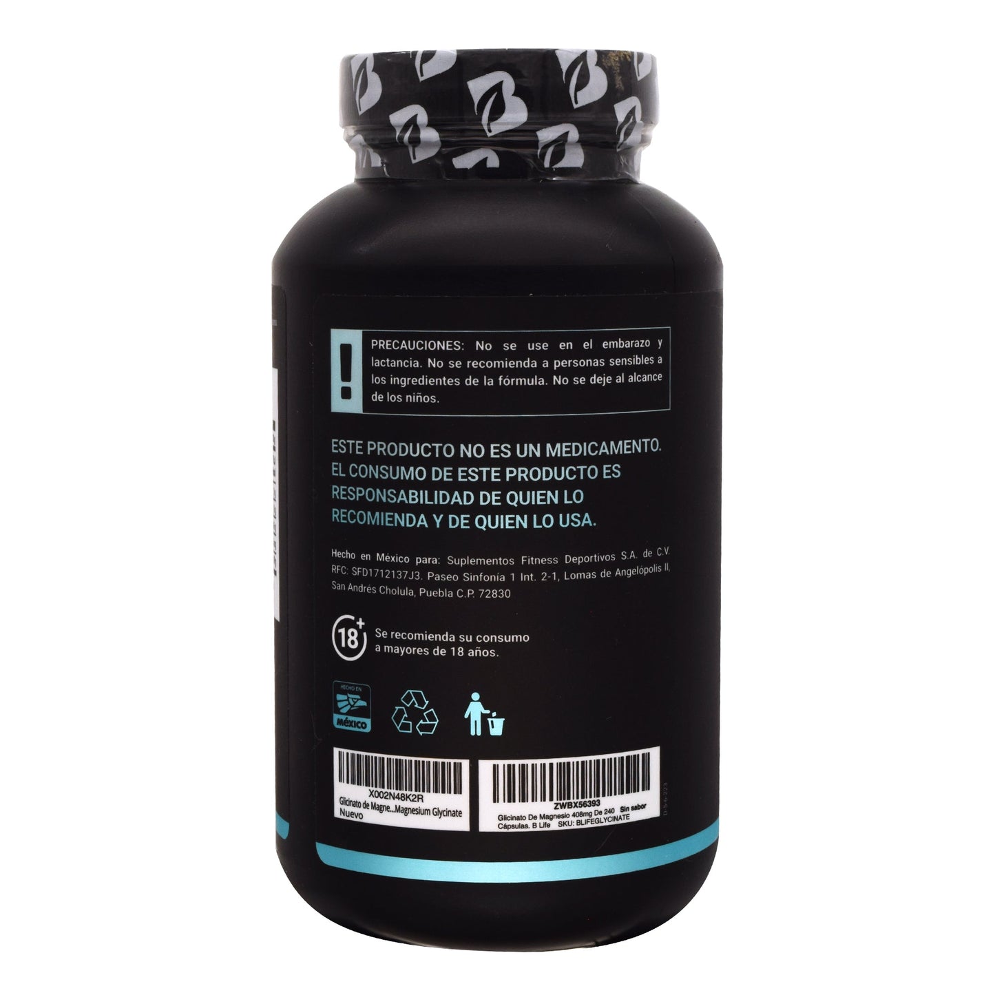 Glicinato De Magnesio 240 Cápsulas (BLIFE)