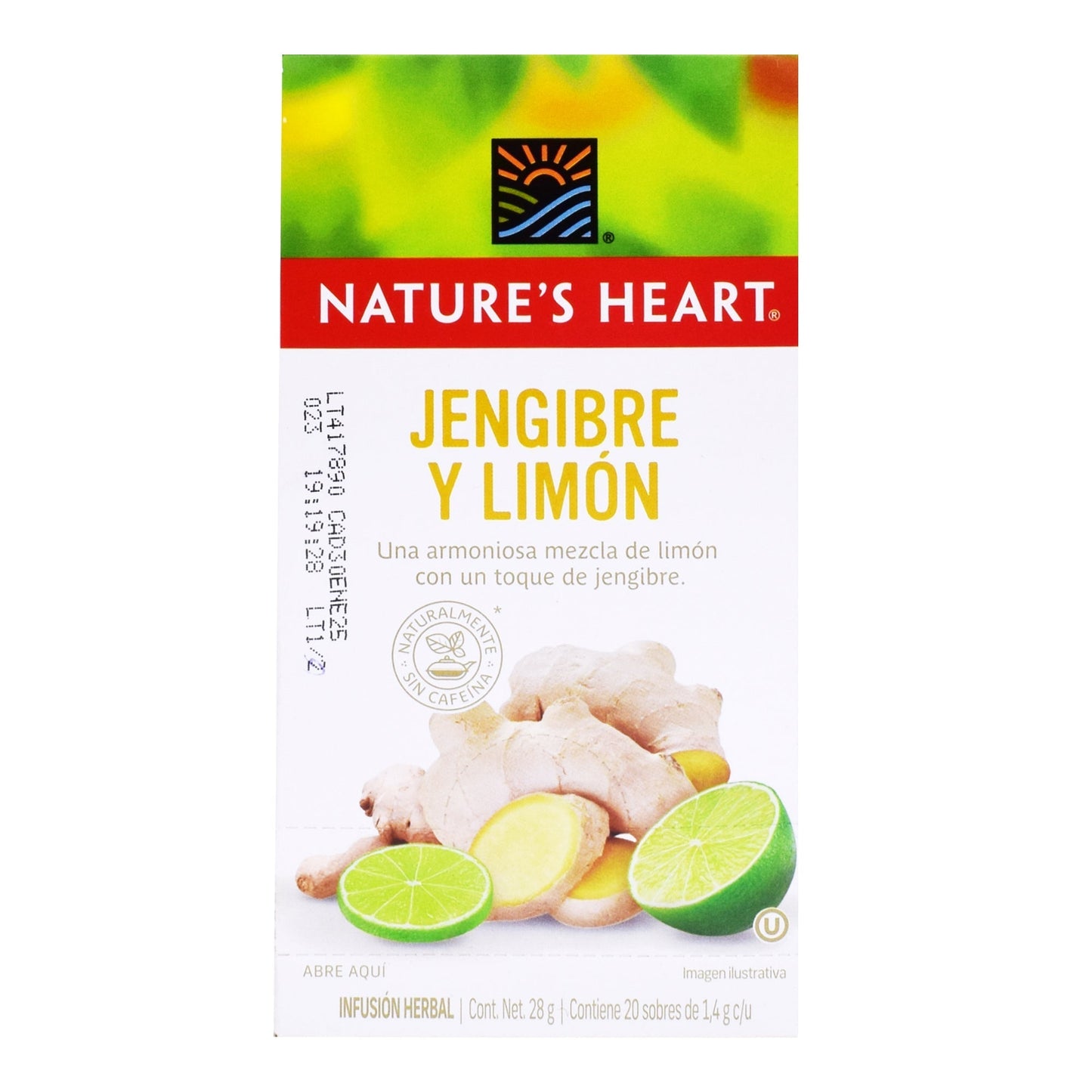 Te Jengibre Limon 20 Sob (NATURES HEART)