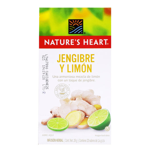 Te Jengibre Limon 20 Sob (NATURES HEART)