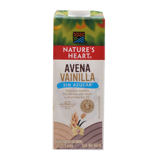 Bebida De Avena Sab Vainilla 946 Mililitros (NATURES HEART)