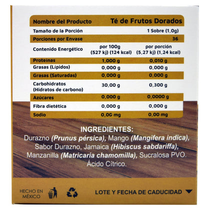 Te Frutos Dorados 36 Sobres (VIDANAT/INFUSIONES)