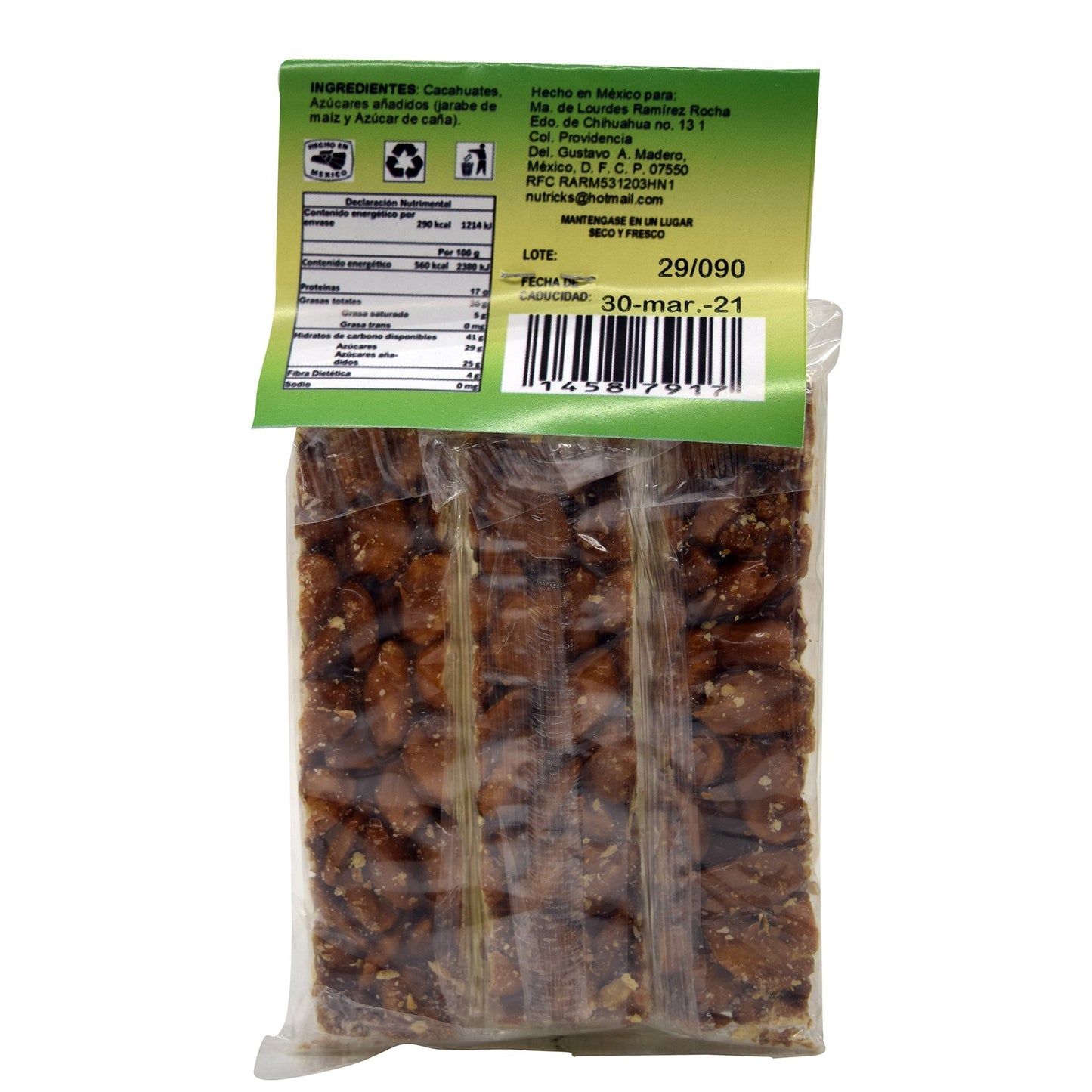 Palanqueta De Cacahuate 51 G (NUTRICKS)