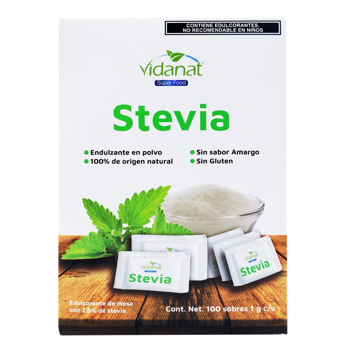 Endulzante Stevia 100 Sob (NAREVIA)