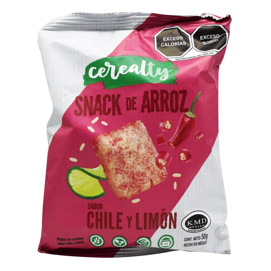 Botana De Arroz Sab Chile Y Limon 50 G (CEREALTY)