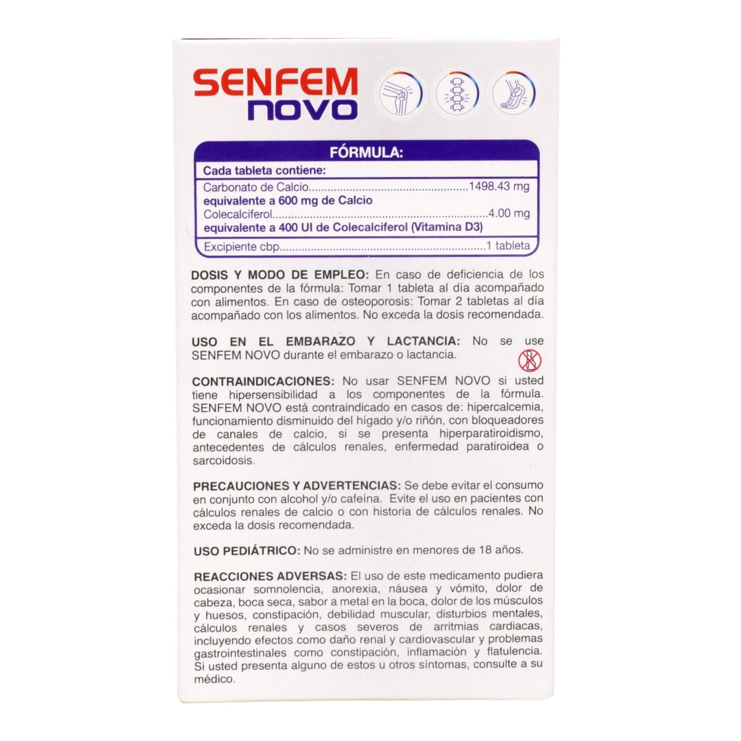 Sen Efem Novo 60 Tabletas (CMD)