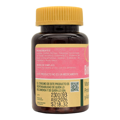 Acido Folico 60 Tabletas (BIOMIRAL)