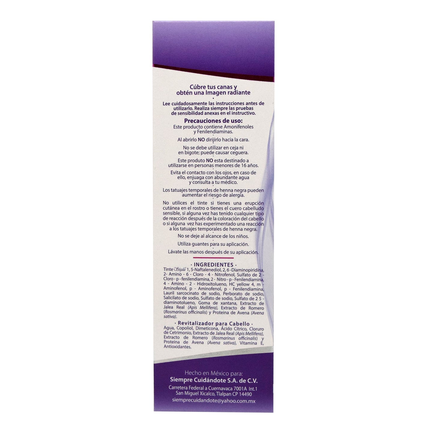 Tinte Al Agua  Castaí±o Obscuro 10 G (D YVOR)