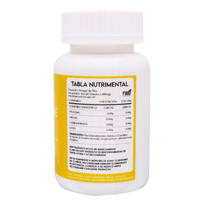 Vinagre De Pií±a 60 Tabletas (FOODNATURE)