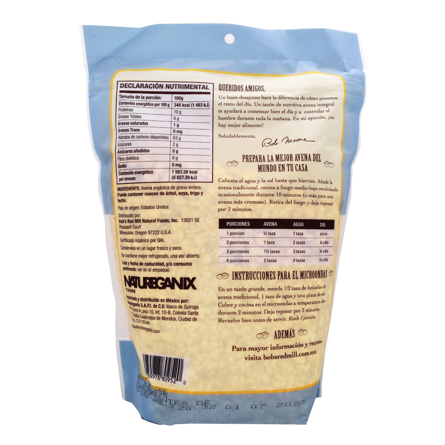 Avena En Hojuela 453 G (BOBS RED MILL)
