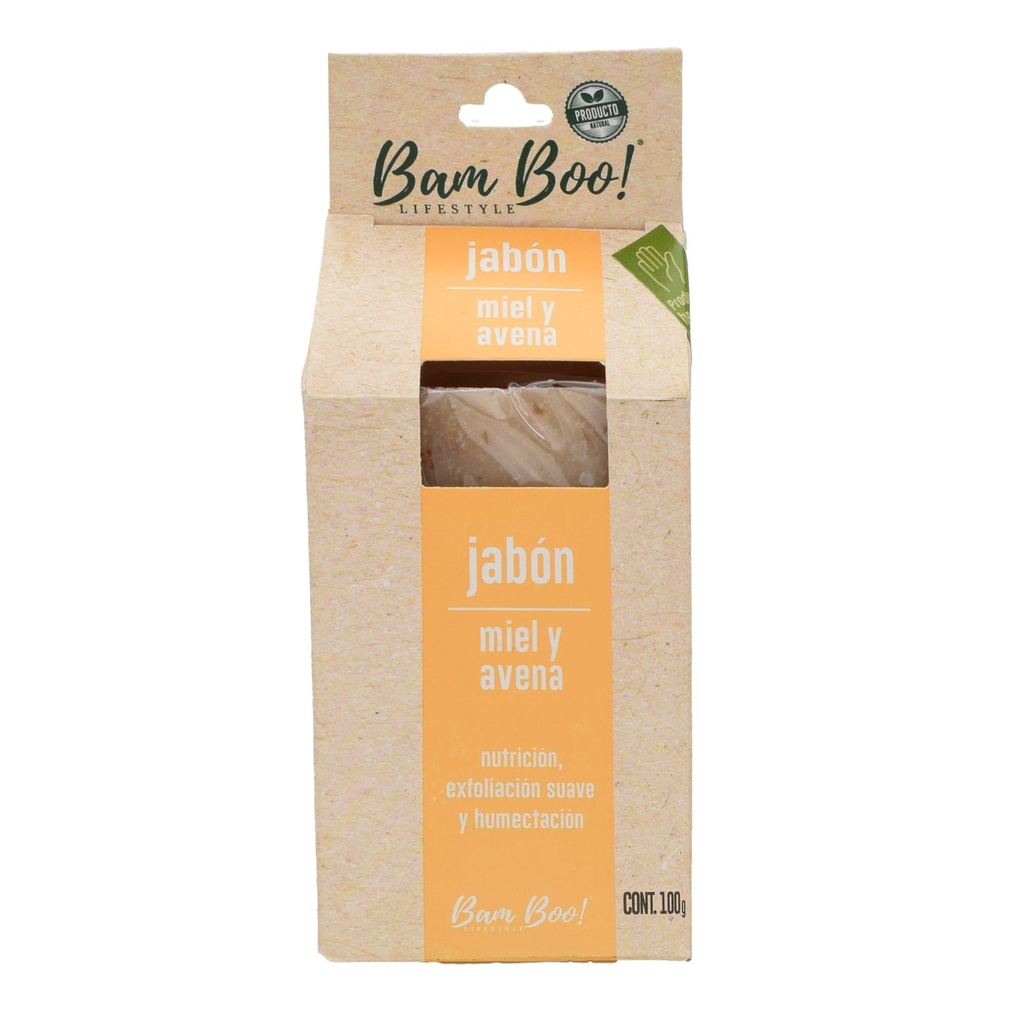 Jabon Miel Y Avena 100 G (BAM BOO! LIFESTYLE)