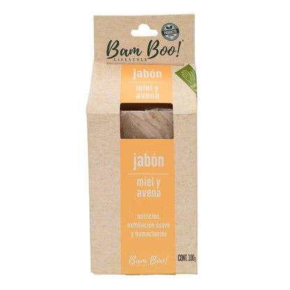 Jabon Miel Y Avena 100 G (BAM BOO! LIFESTYLE)