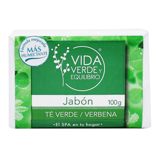 Jabon Artesanal Te Verde Verbena 100 G (VIDA VERDE Y E.)