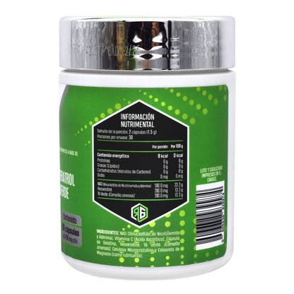 Nad Resveratrol Y Te Verde 60 Cápsulas (RED GOLD)