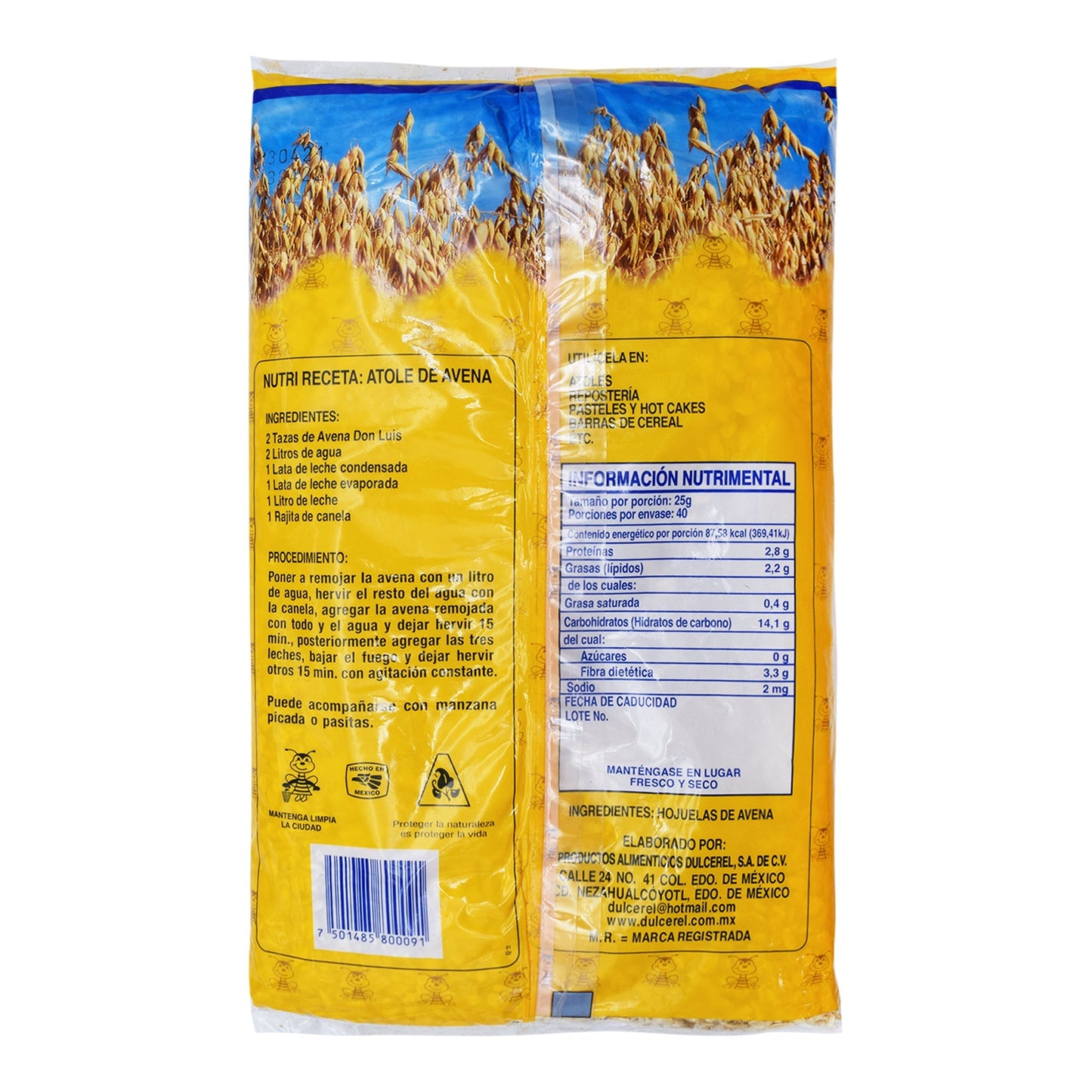 Avena En Hojuela 1 Kg (DULCEREL)
